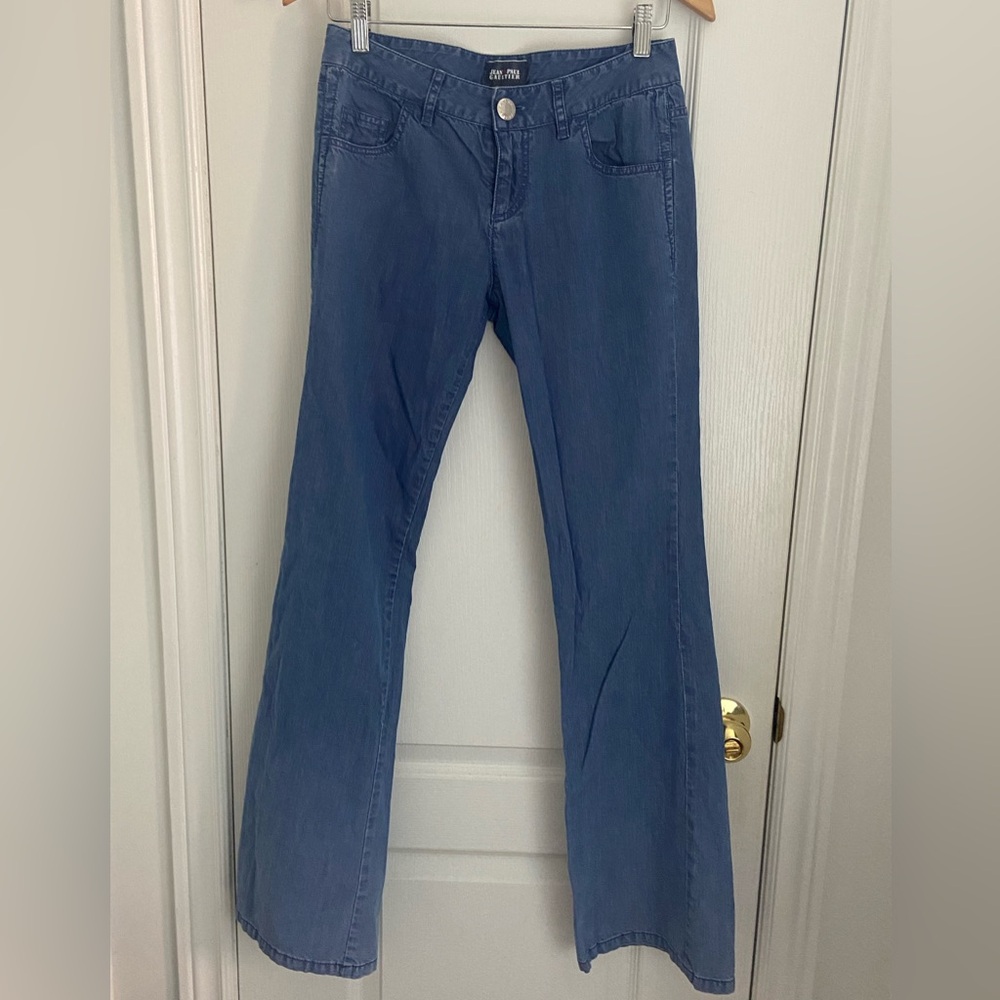 JEAN PAUL GAUTHIER light flare leg jeans -vintage y2k